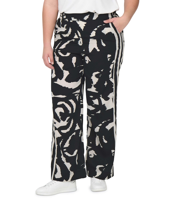 CARNICON LIFE WIDE AOP broek zwart