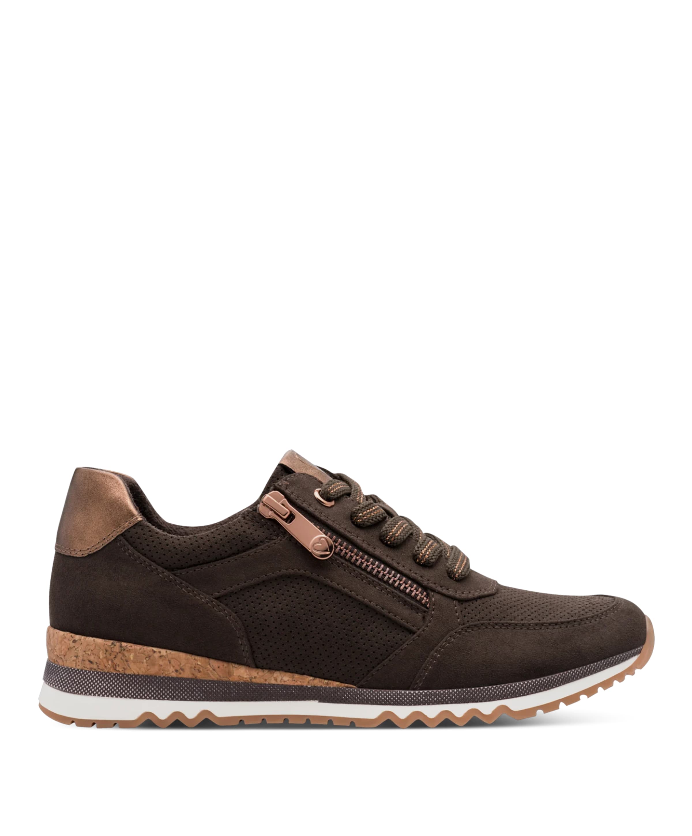 Lace-up dames sneakers bruin