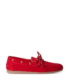 dames mocassins rood