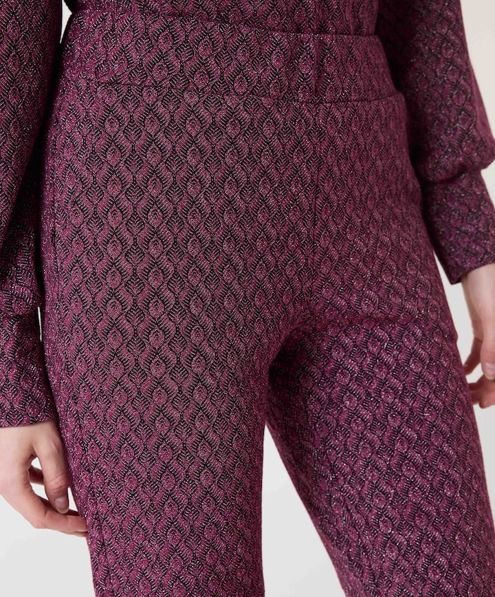 Dames broek bordeaux