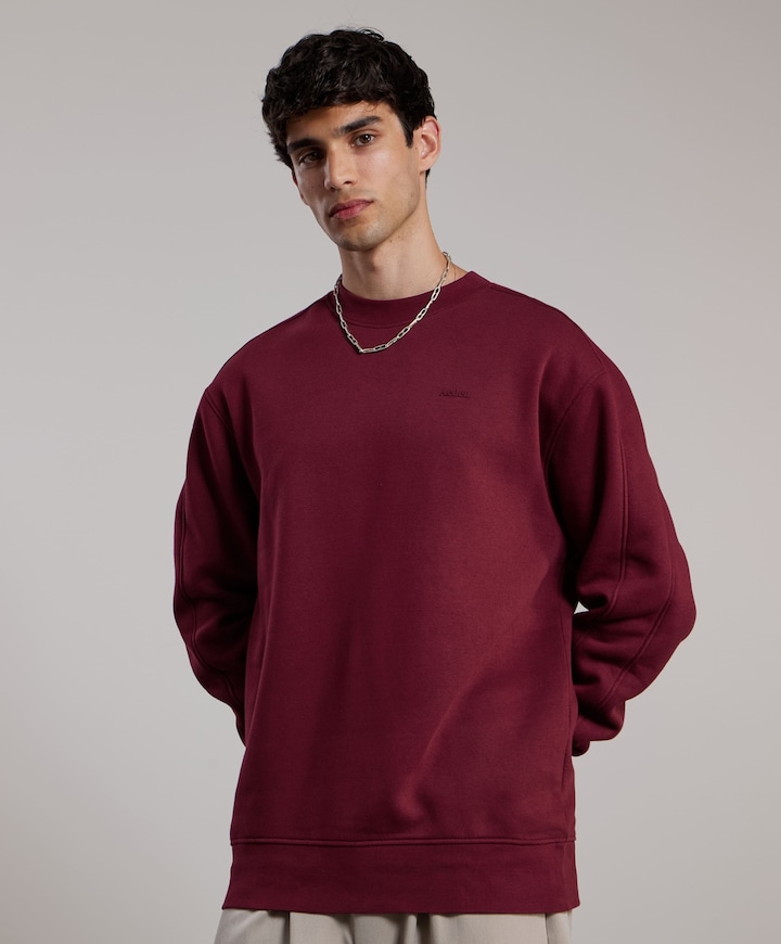 Heren sweater bordeaux