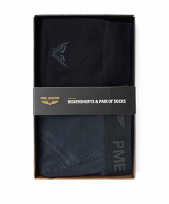 Heren giftset boxershorts & pair of socks blauw