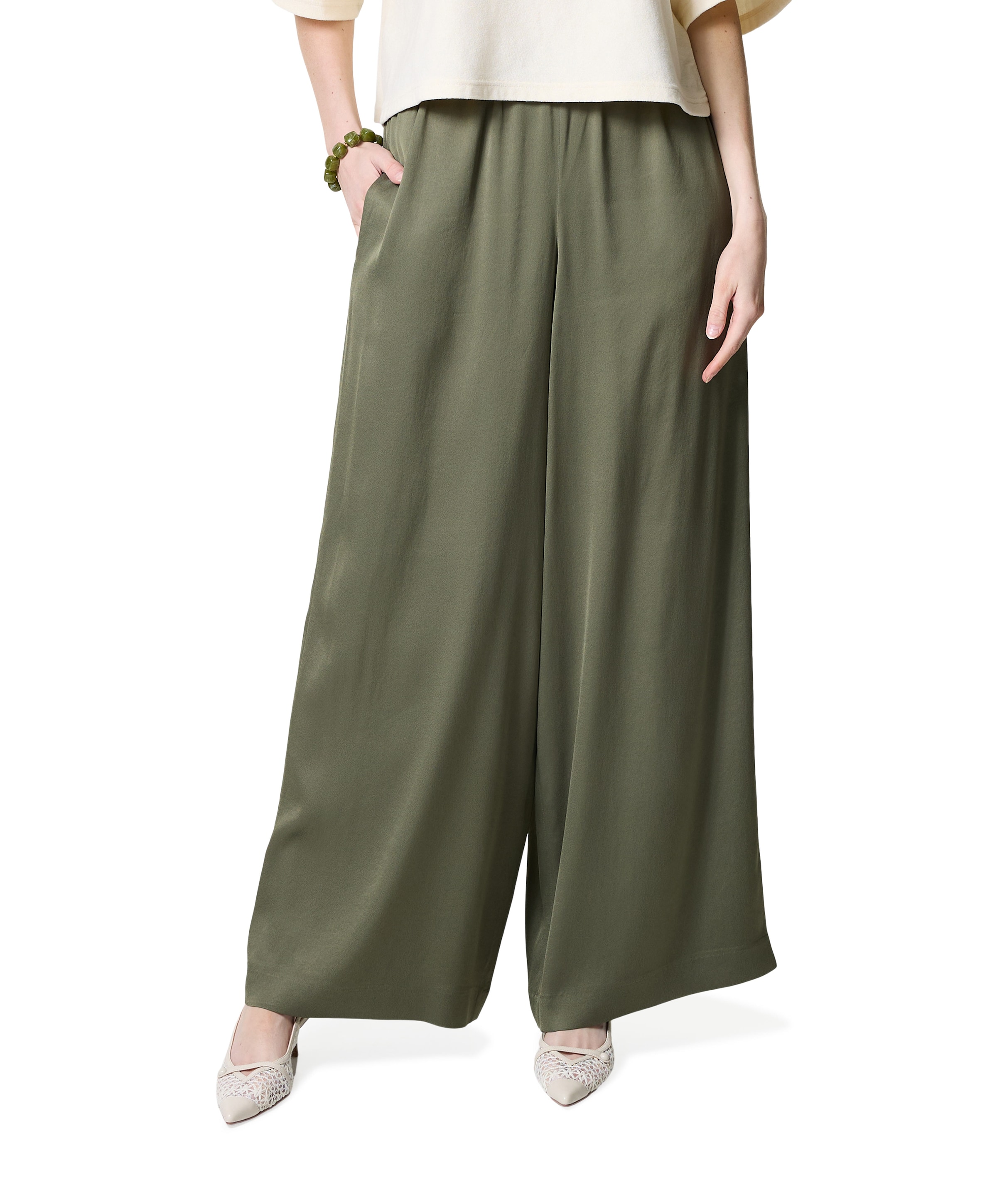 Tweezer dames broek groen