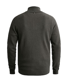 Heren trui met rits blauw