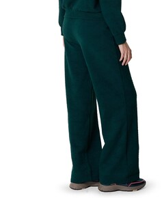 Bloem jacquard dames broek groen
