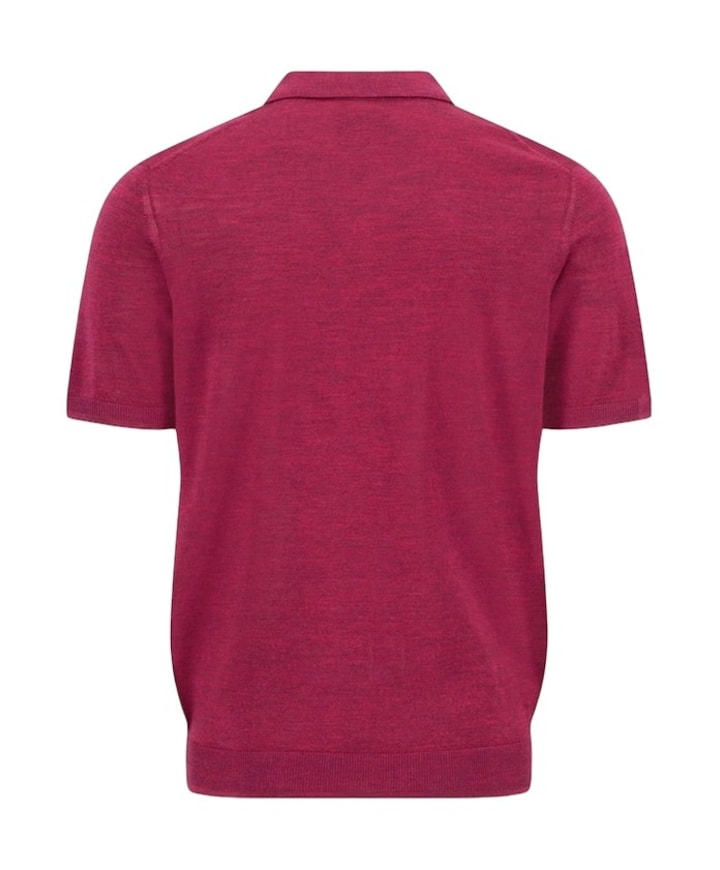 Heren polo bordeaux