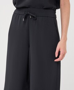 Wide acetate dames broek grijs