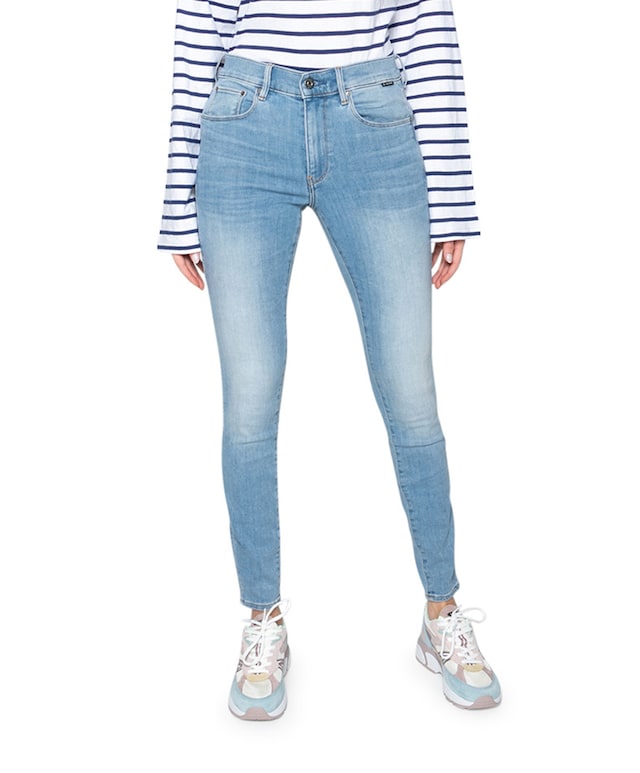 3301 High Skinny Wmn jeans blauw