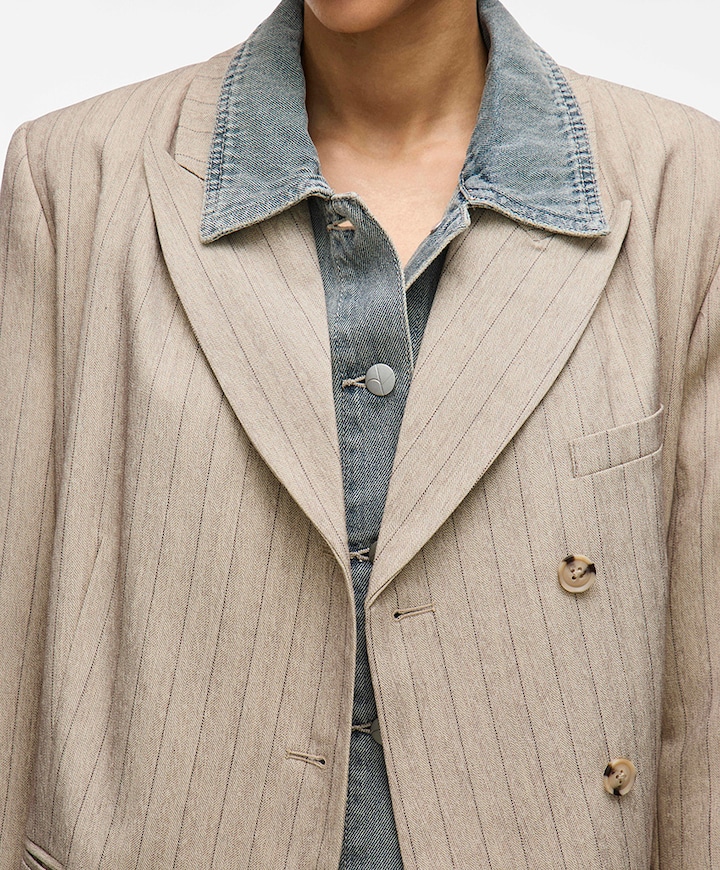 Dames blazer beige