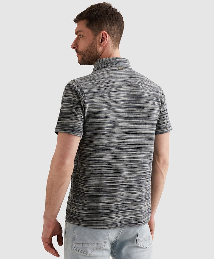 Heren polo blauw