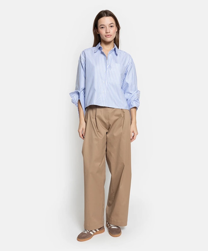Dames blouse blauw