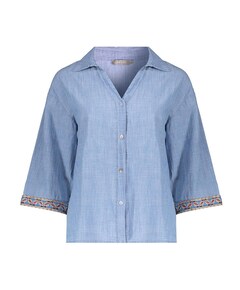 Dames blouse blauw