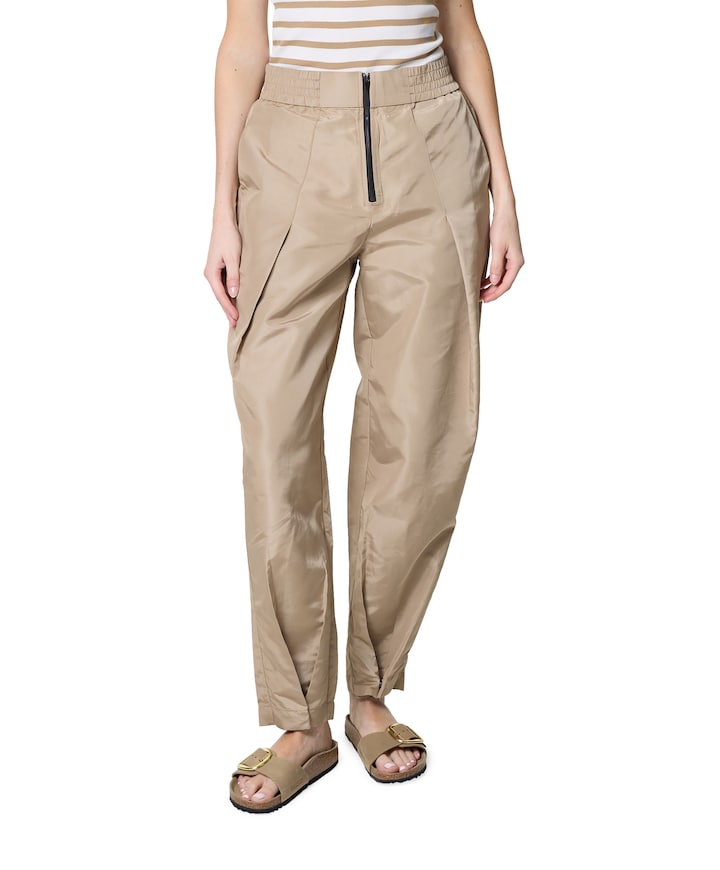 TriceCC Pleat LL Pant dames broek beige