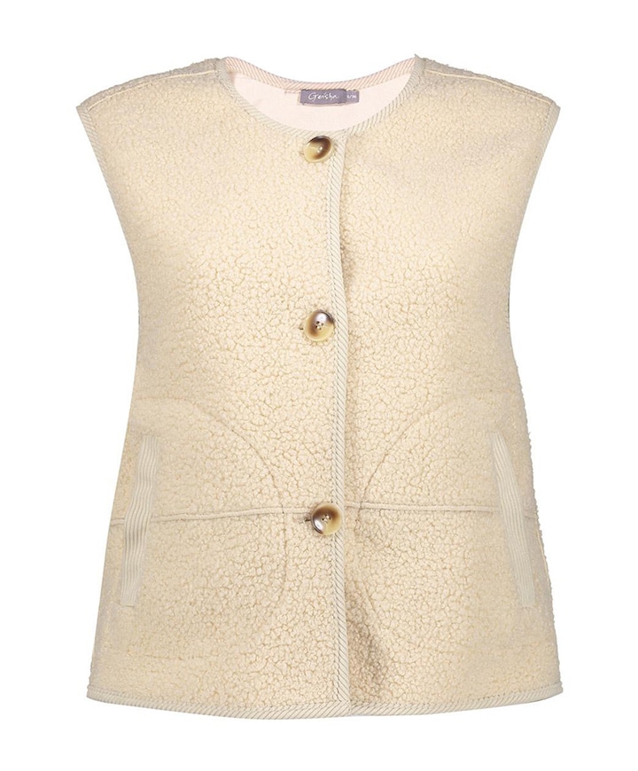 Dames gilet ecru