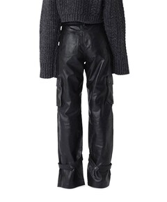 Marie Leather broek zwart