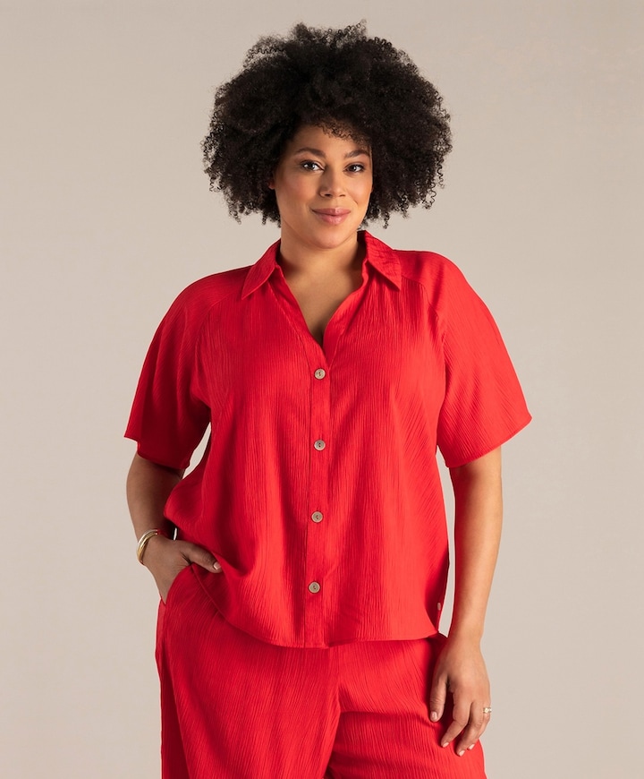 Dames blouse rood