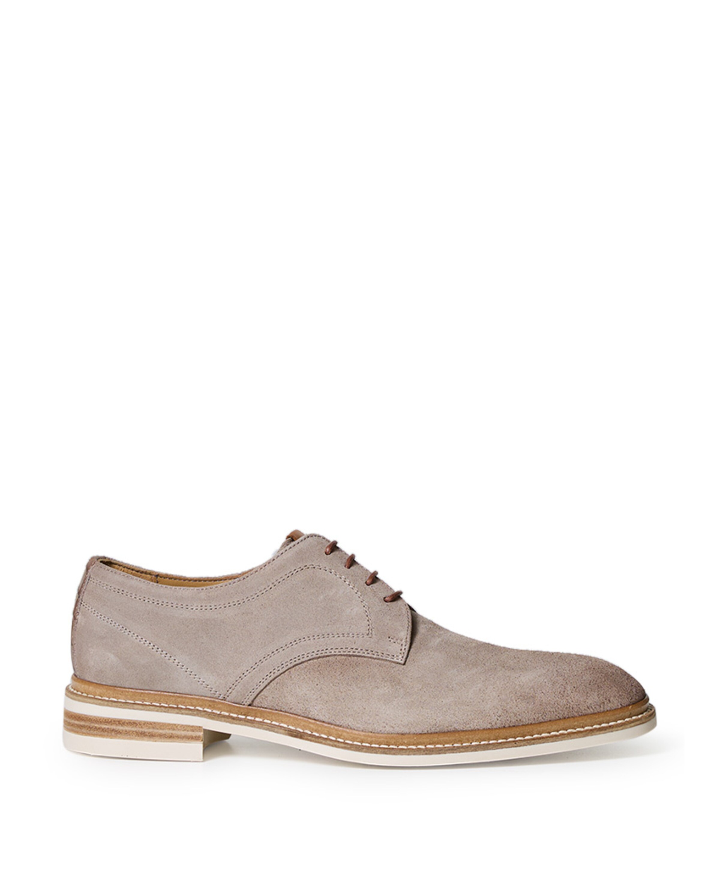 heren veterschoenen beige