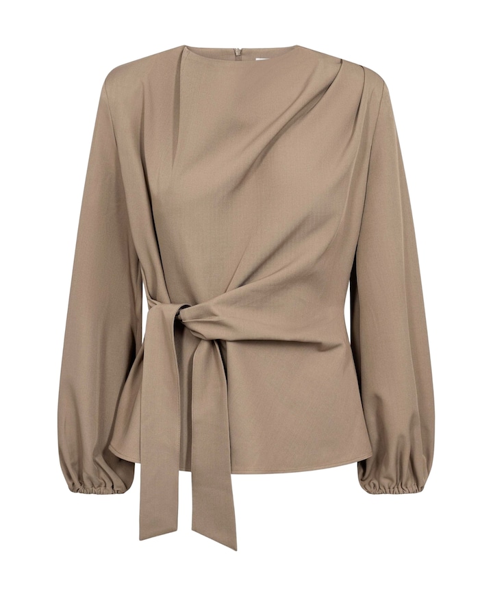 Dames blouse beige