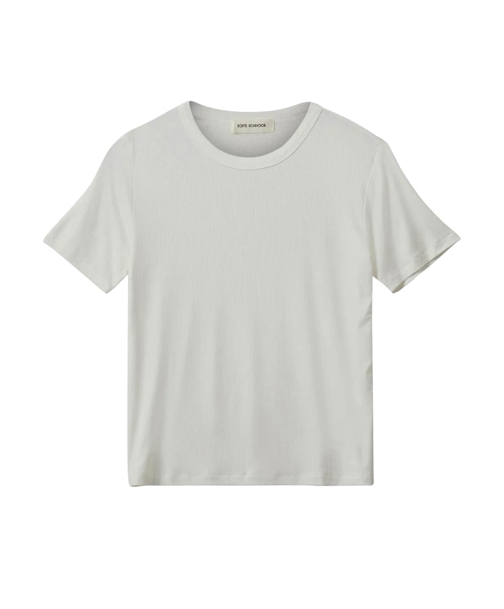 Meisjes t-shirt ecru