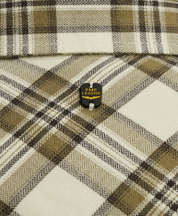 Heren overhemd lange mouw ecru