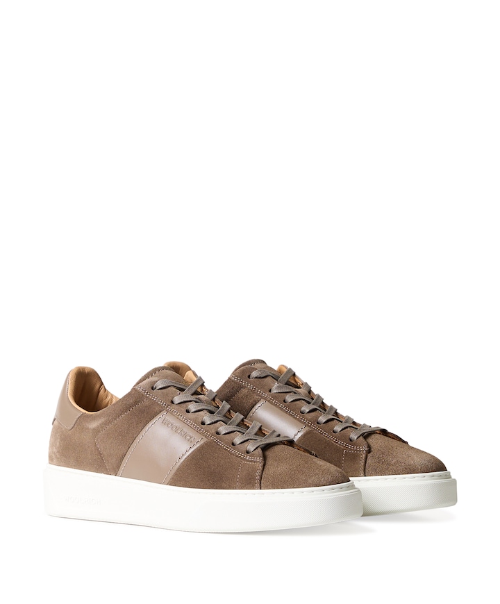 CLASSIC COURT BAND MAN heren sneakers beige