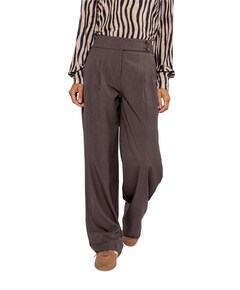 Stripe dames broek bruin
