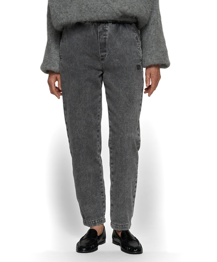 easy jog denim dames broek zwart