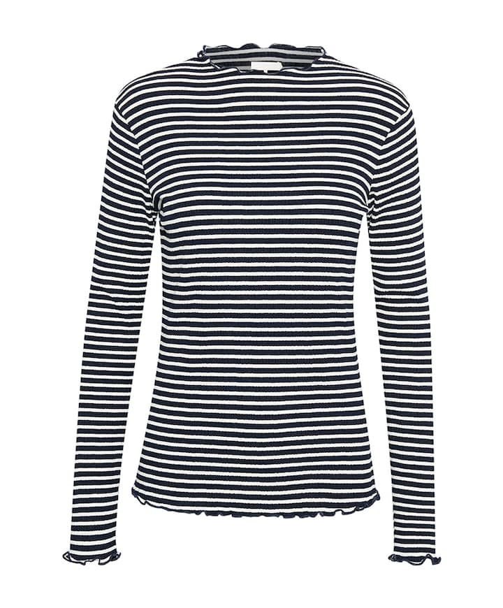 Dames longsleeve blauw
