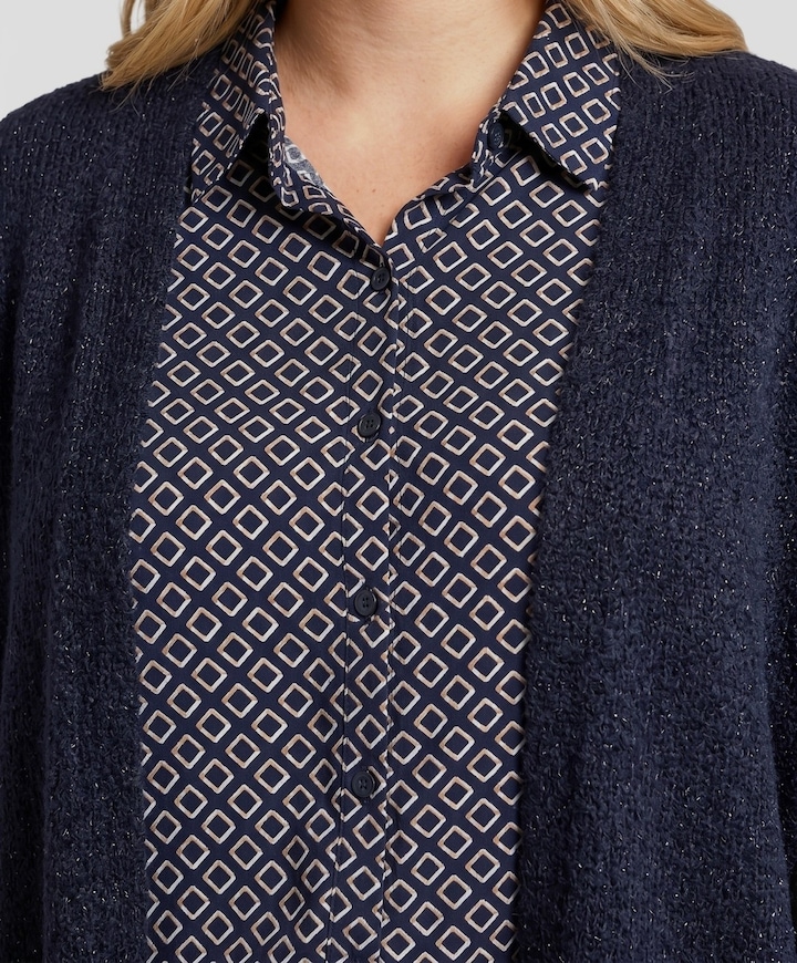 Dames vest blauw