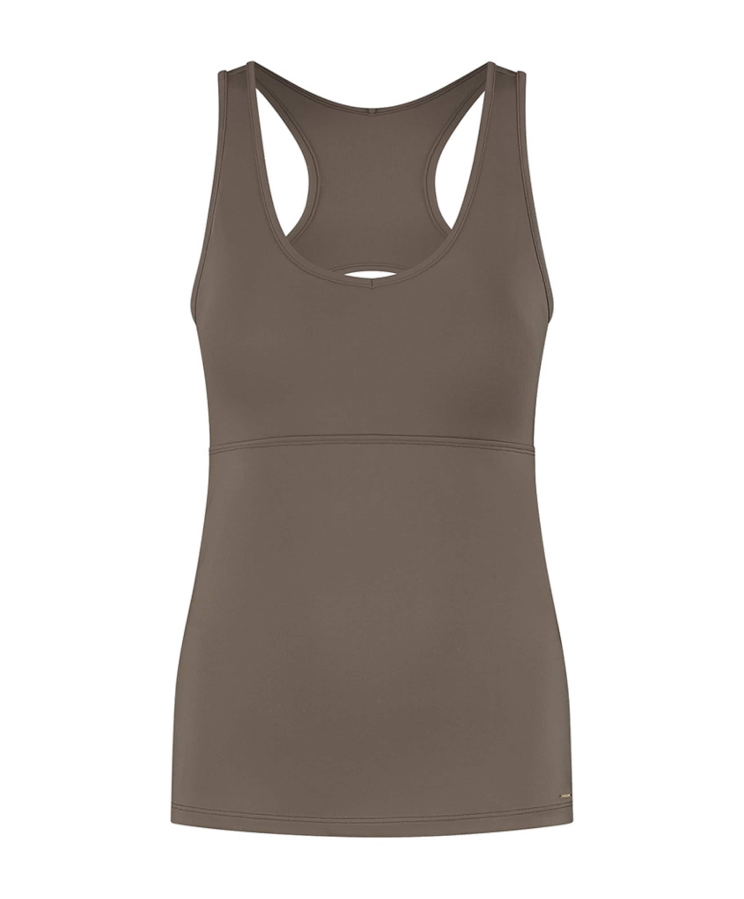 Dames singlet bruin