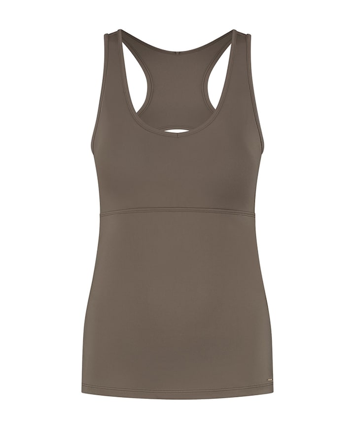 Dames singlet bruin