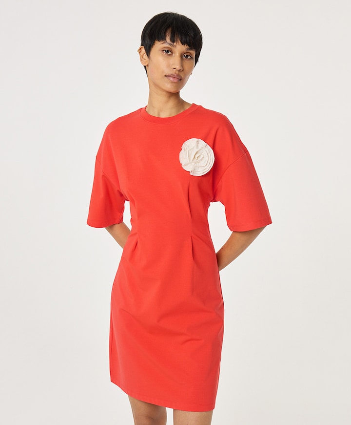 Dames jurk oranje