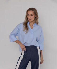 Dames blouse blauw