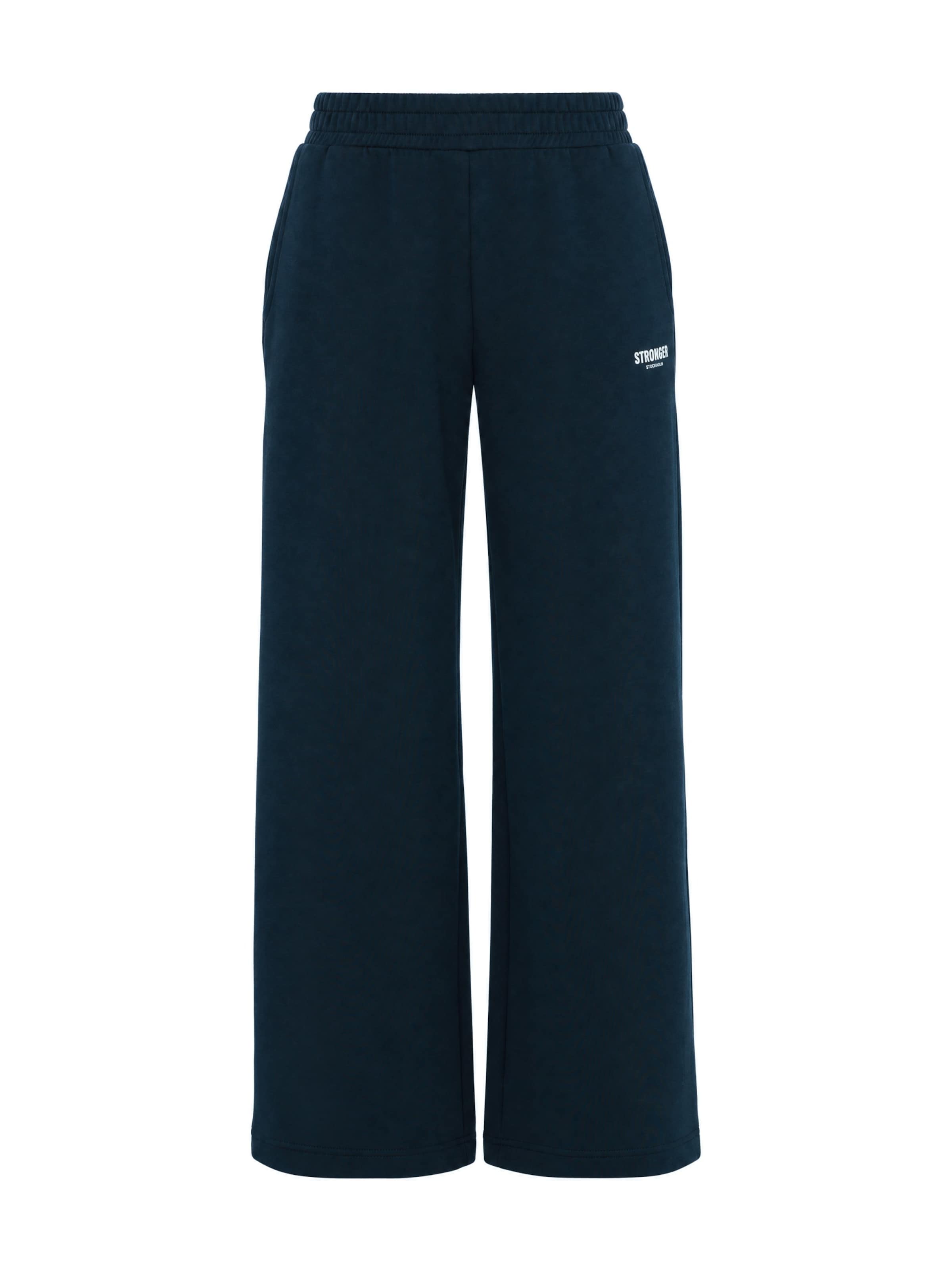 Relaxed Wide Sweatpants dames trainingsbroek blauw