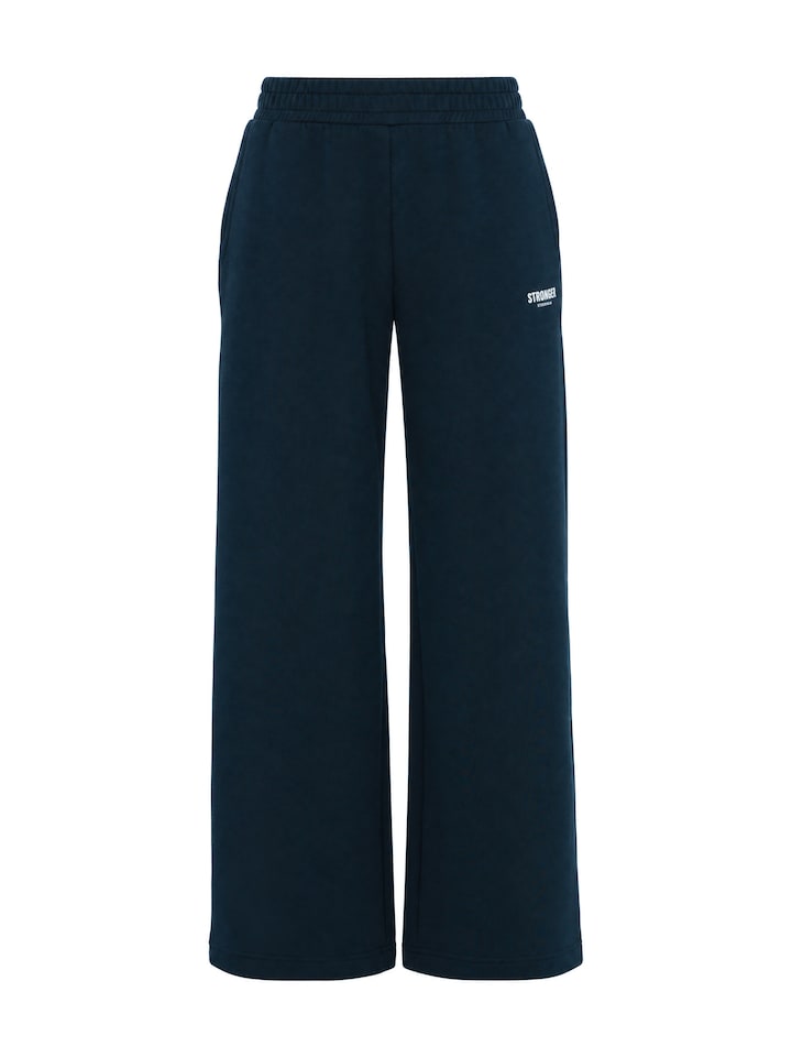 Relaxed Wide Sweatpants dames trainingsbroek blauw