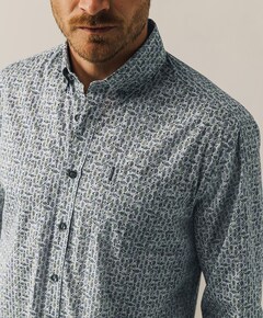 Overhemd lange mouw blauw