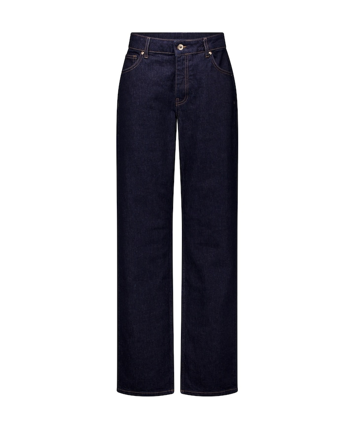 Sage straight dames jeans blauw