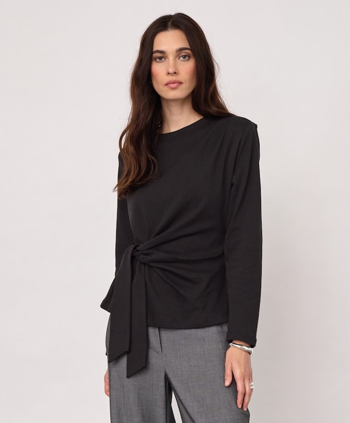 Dames longsleeve zwart