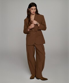 Dames blazer bruin