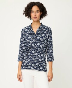 Dames blouse blauw