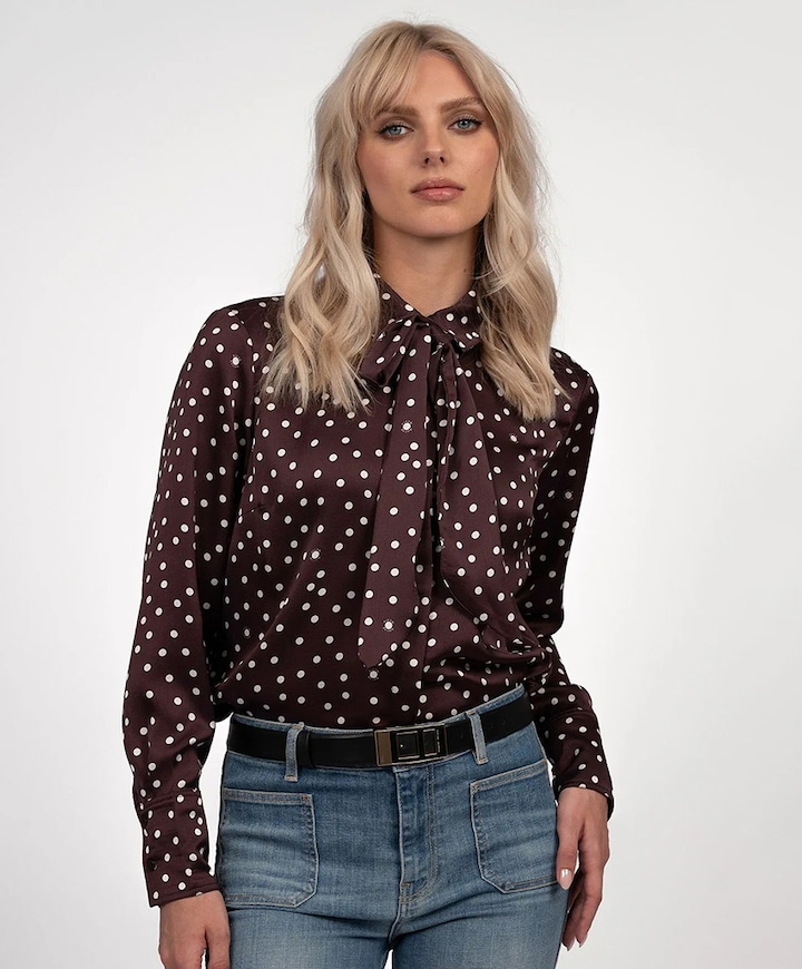 Dames blouse bordeaux