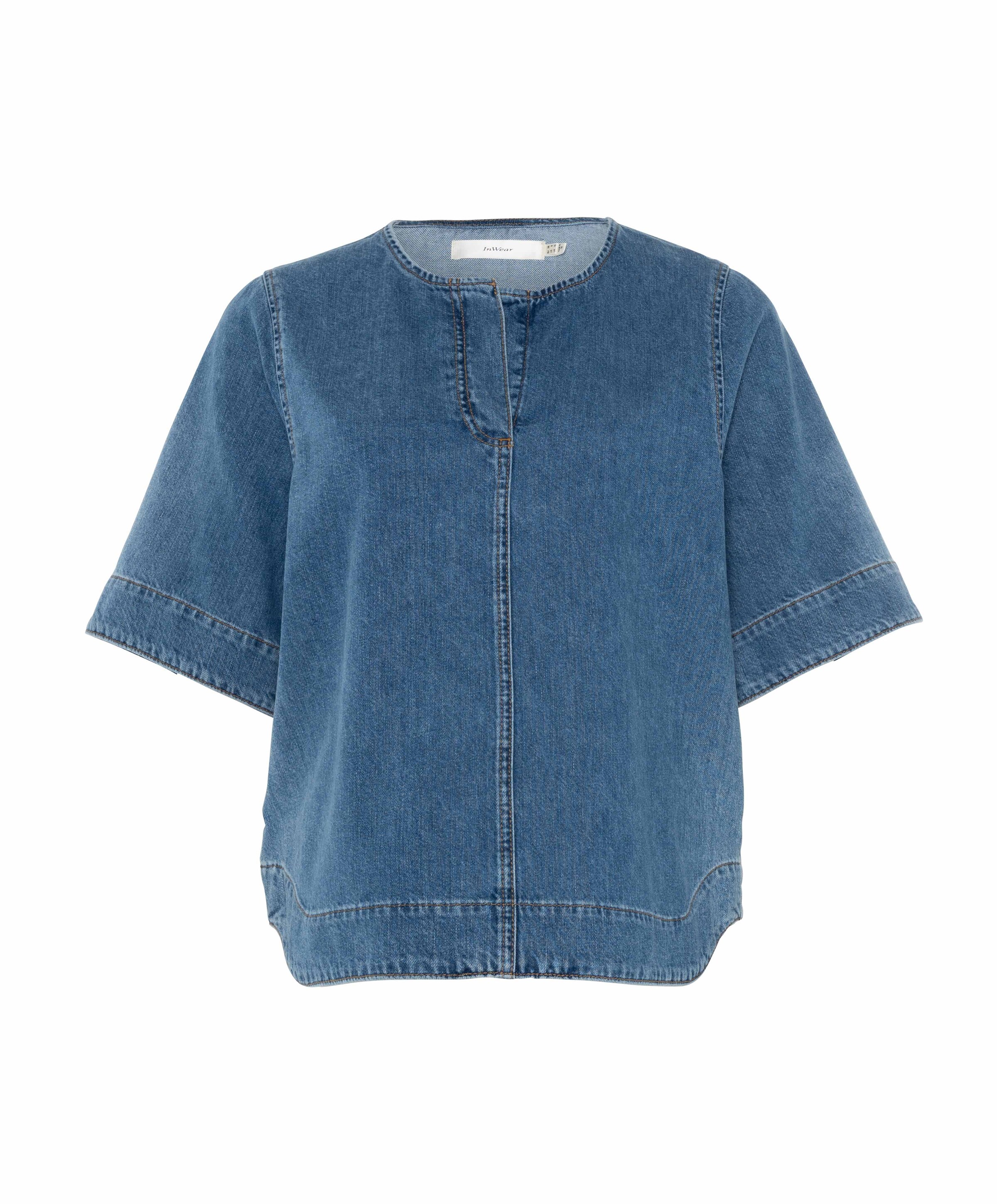 Blouse blauw