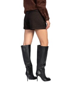 LANO CHECK VIS 570 dames korte broek zwart