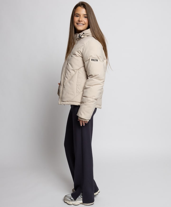 Meisjes jas beige