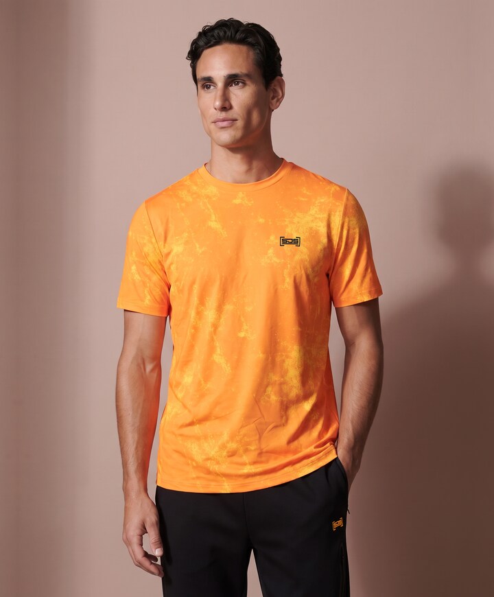 Heren t-shirt oranje