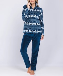 Dames huispak blauw