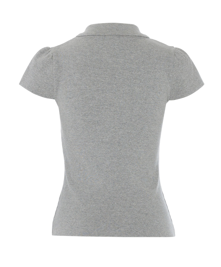 Dames polo grijs