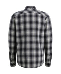 Heren overhemd lange mouw blauw