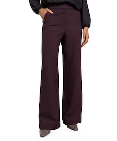 Alexie waffle dames broek bordeaux