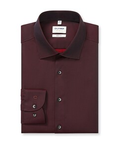 Overhemd lange mouw bordeaux